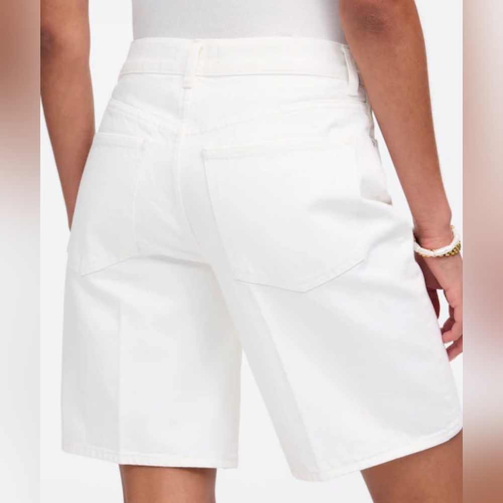 Madewell White Jean Shorts